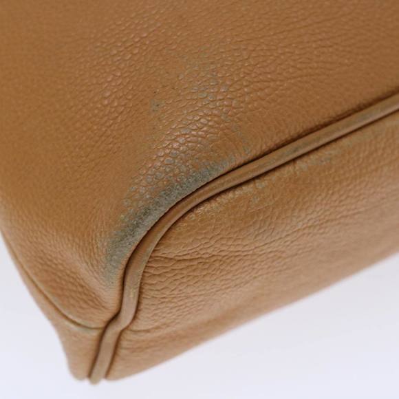 BURBERRY Hand Bag Leather Beige Auth ti1623 - Picture 16 of 16